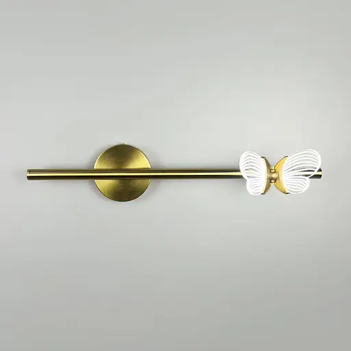 Бра с бабочкой справа в латунном корпусе 46 см Line F Арт. WC18/1R (права) AB - фото 1