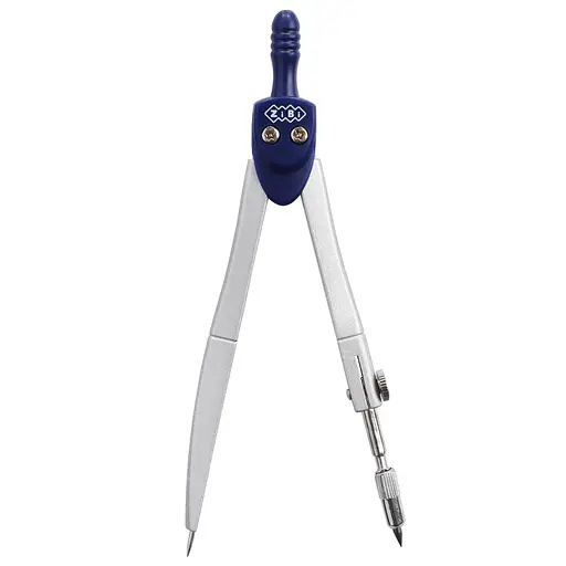 Циркуль BASIS в жестком футляре типа "градусник", тёмно-синий, KIDS Line ZB.5301BS-03 Zibi (4823078945693) - фото 2