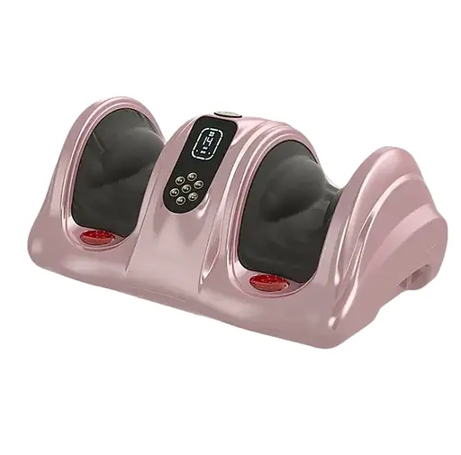 Массажер для ног (роликовый, компрессионный массаж, вибрация, прогрев) Benbo АМ-04 Розовый