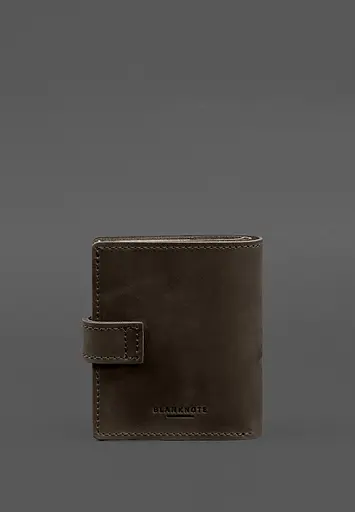 Кожаная обложка-портмоне для удостоверения офицера ГНСУ 11.2 темно-коричневая Crazy Horse - фото 6