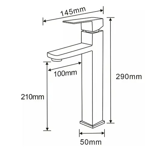 Змішувач для раковини WEZER PRO11-02-GUNGREY - фото 2