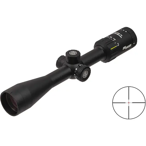 Оптический прицел SIG Optics Whiskey3, 4-12x40mm, 1 inch, SFP, HELLFIRE QUADPLEX illum.