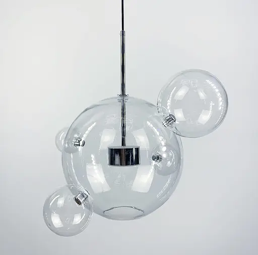 Подвесной светильник-молекула Ø 30 см + 4 шарика в хроме | Line F | Ст. AA397-300+4 CH+CL - фото 3