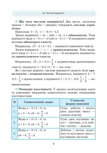 Алгебра. Підручник. 9 клас - фото 9
