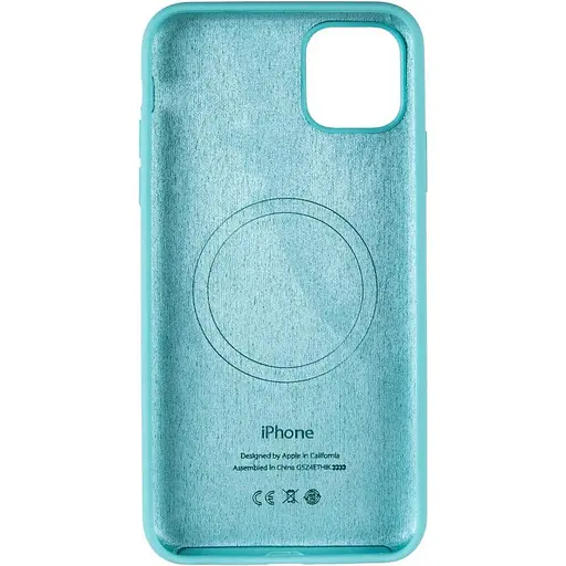 Чохол Epik Silicone Case Full Protective AA with MagSafe для Apple iPhone 11 Pro Max 6.5 Бірюзовий/Marine Green - фото 3
