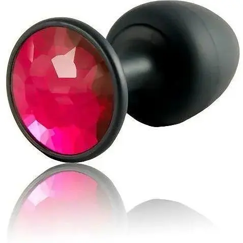 Анальна пробка Dorcel Geisha Plug Ruby M з кулькою всередині створює вібрації діаметр 3.2 см - фото 2