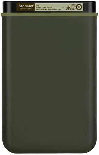 Зовнішній жорсткий диск Transcend HDD 2.5" USB 2TB StoreJet 25M3 Military Green Slim (TS2TSJ25M3G) - фото 4