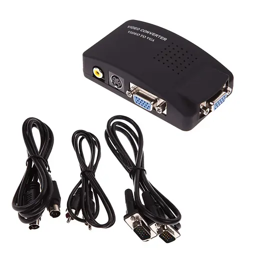 Конвертер VGA (IN) на VGA(OUT) - S-Video TV(IN) - RCA(IN) - фото 3