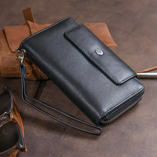 Кожаный женский кошелек ST Leather 19х9.5х2.5 см acs0015409 - фото 9