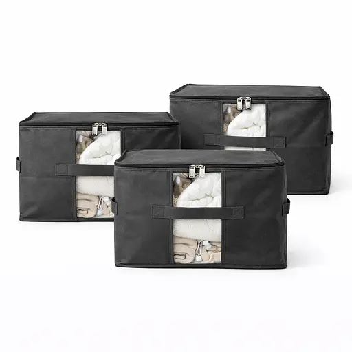 Набір сумок-органайзерів ORGANIZE  для речей XL 3 шт (сірий) - фото 2