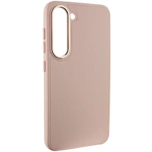 Шкіряний чохол Bonbon Leather Metal Style для Samsung Galaxy S23 Рожевий / Light Pink - фото 2