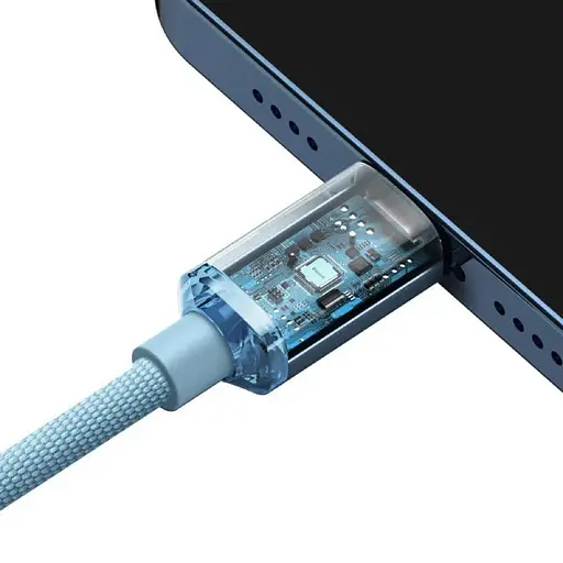 Кабель Baseus Gem Fast-Charging Data Cable USB-C to iP 20W 2m Galaxy Blue - фото 4