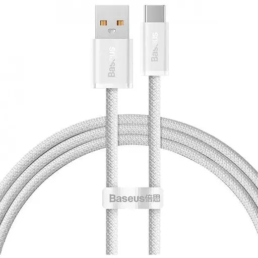 Кабель Baseus Dynamic Series Fast Charging Data Cable USB to Type-C 100W 1 м Белый