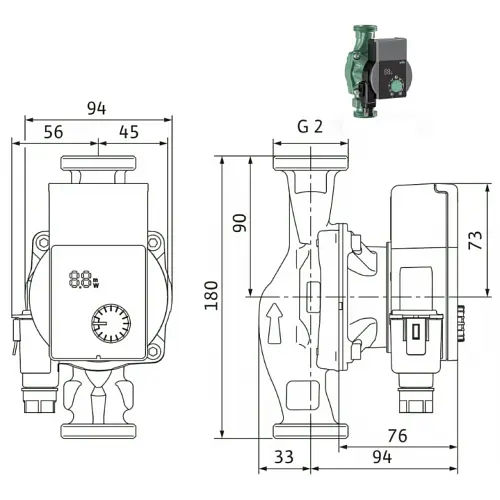 Циркуляционный насос Wilo Yonos PICO1.0 30/1-8 (4248091) - фото 2