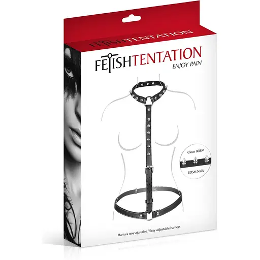 Портупея на тіло Fetish Tentation Sexy Adjustable Harness - фото 3