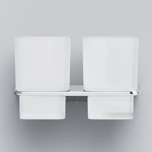 Двойной стеклянный стакан AM.PM Inspire 2.0 с настенным держателем A50A343400 - фото 6