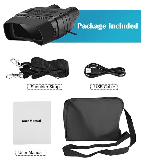 Бинокль ночного видения ПНВ с дальностью до 250 метров, 4Х кратным приближением и видео / фото записью Boblov NV3180 (100630) - фото 7