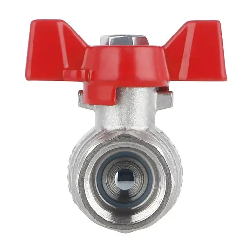 Кран шаровой Thermo Alliance Forte 1/2" ВН прямой, PN40, бабочка SF607W15 - фото 3