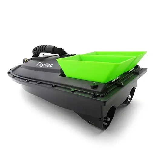 Кораблик для підгодовування риби Flytec HQ2011 на радіоуправлінні, зелена годівниця (100646) - фото 2