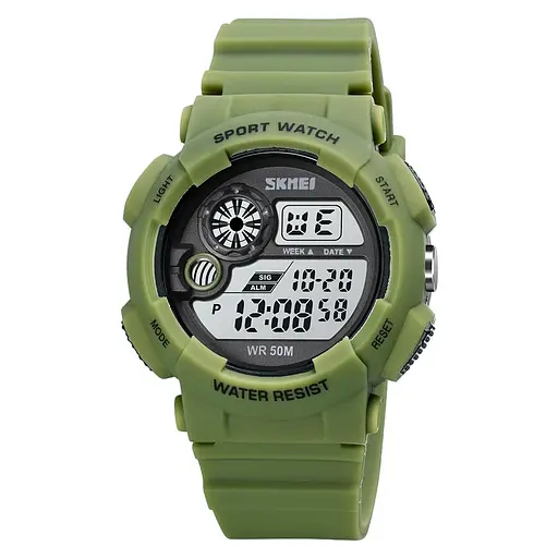 Наручний годинник чоловічий 1718AG Army Green Skmei acs0030622 - фото 1