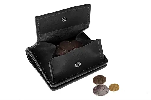 Чоловічий шкіряний гаманець Grande Pelle 10х10х2 см acs0029297 - фото 3