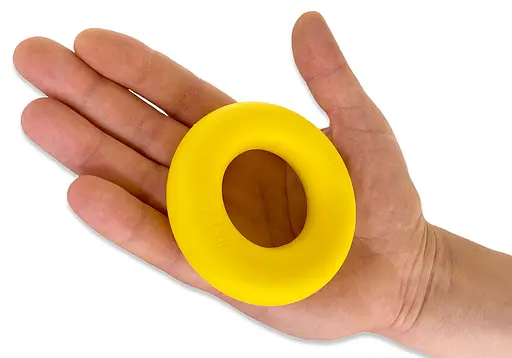 Еспандер кістьовий кільце EasyFit Ring тренажер для рук 23 кг Жовтий (EF-1904-50) - фото 2