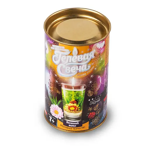 Комплект креативної творчості "Гелева свічка" Danko Toys GS-01-0 Весняний вальс - фото 1