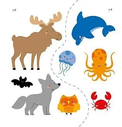 Мої перші слова з наліпками. Тварини - фото 4