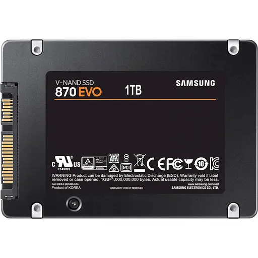 Накопичувач SSD Samsung Sata 2.5" 1TB 870 EVO 960 (MZ-77E1T0B/EU) - фото 5