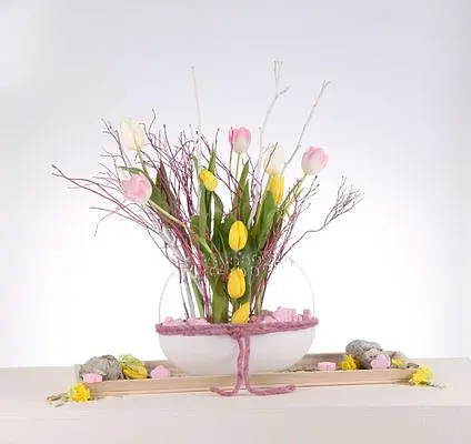 Овальная ваза Velou XL элегантная для тонких композиций с нижней вставной пластиной для надежного удержания - фото 5