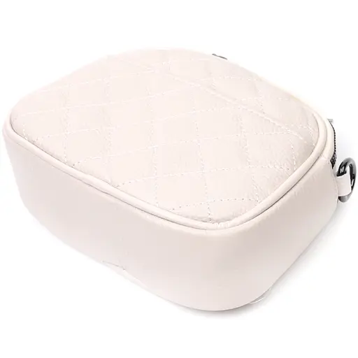 Женская стеганая сумка Vintage из мягкой натуральной кожи 19х14х6 см sum0029054 - фото 5