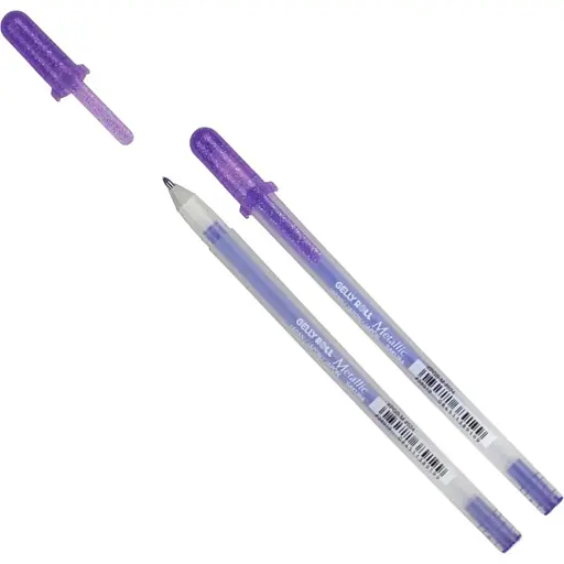 Ручка гелевая Sakura Metallic Фиолетовый - фото 1