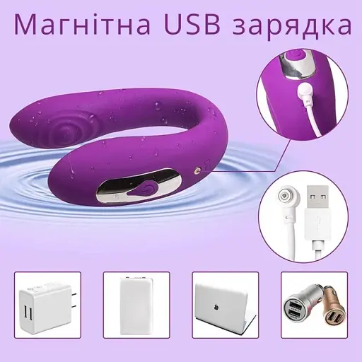 Вибратор парный I’MCUM DoubleJoy Фиолетовый (IM-KCD501) - фото 2