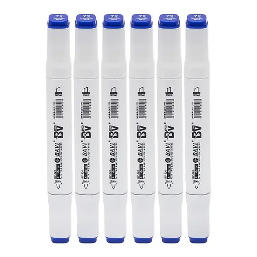 Скетч-маркер двусторонний Bavi №72, на спиртовой основе, 10 шт.