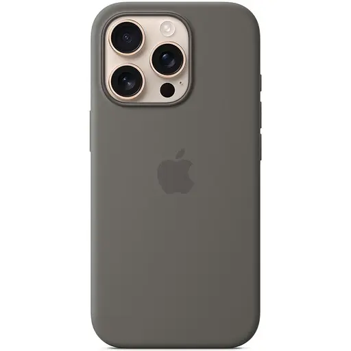 Чохол Epik Silicone case AAA with Magsafe and Animation button для Apple iPhone 16 Pro Max 6.9 Stone Grey - фото 2