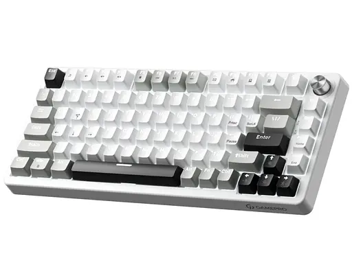 Клавиатура игровая механическая GamePro GPMK-126 Genesis Silver light USB Red Swich Hot-Swap N-KRO Grey - фото 2
