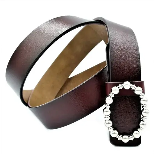 Ремінь шкіряний Weatro жіночий 115х3 см acs0013597 - фото 1