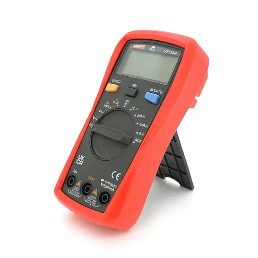 Мультиметр UNI-T UT133A Измерение: V (AC/DC), A (AC/DC), Ω, C, Hz, DUTY, °C/°F (NCV). Функции: Data Hold, прозвон, автодиапазон. - фото 3