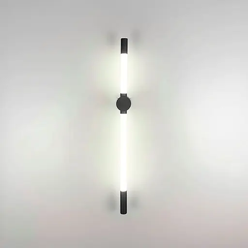 Линейный настенный черный светильник Pipeline 60 см Line F Арт. WB4/600 BK - фото 9