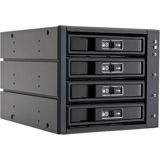 Бекплейн Chieftec CBP-3141SAS 3x5.25" -> 4x3.5" HDDs Hot-Swap Aluminium