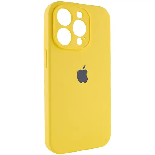 Чехол Epik Silicone Case Full Camera Protective AA для Apple iPhone 15 Pro 6.1 Желтый/Yellow - фото 2