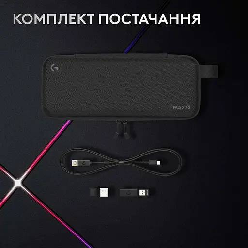 Клавіатура Logitech G PRO X 60 TKL GX Optical Tactile Wireless Black (920-011911) - фото 6