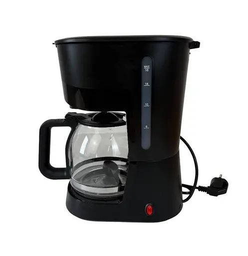 Кофеварка капельная с автоподогревом Grunhelm GDC18 со стеклянной колбой 1800 мл 1000Вт Черный - фото 1