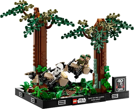 Конструктор LEGO Star Wars™ Діорама "Погоня на спідері на Ендорі" 608 деталей (75353) - фото 2