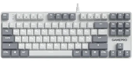 Клавіатура GamePro Genesis Metallic 87% Red switches (MK110W) - фото 1