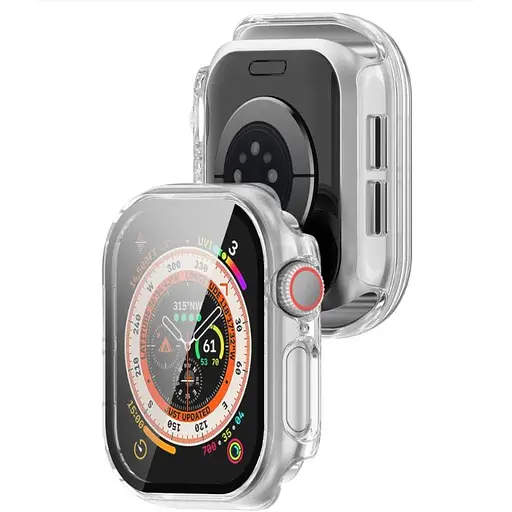 Чохол-накладка DK для Apple Watch 42mm (Series 10) Пластик Gloss Glass Full Cover (clear) - фото 2