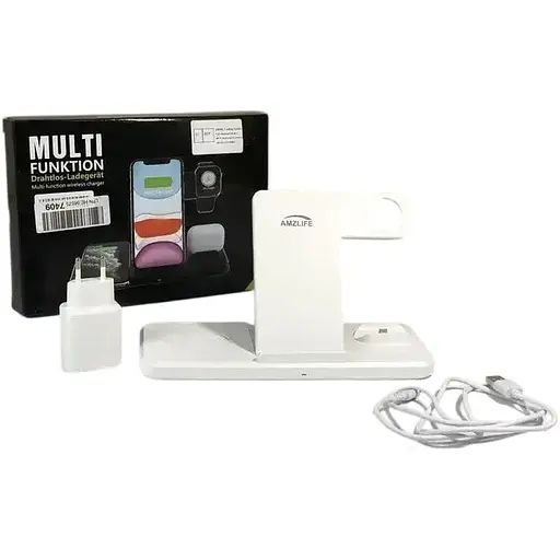 Бездротовий зарядний пристрій AMZLIFE 4 в 1