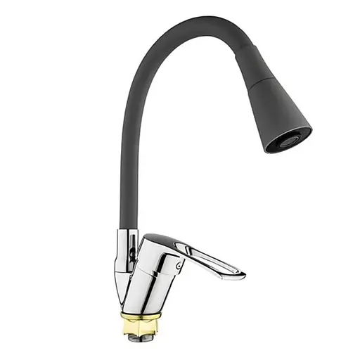 Змішувач для кухні Mixxus Dany 011 з гнучким виливом MI6575 Хром - фото 1