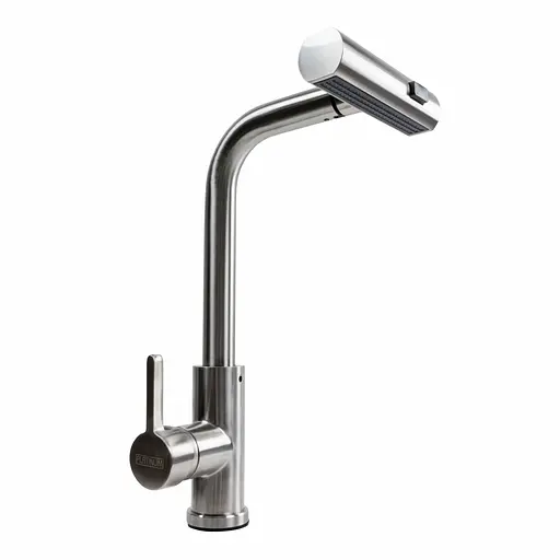 Змішувач для кухні Platinum XK08A нержавіюча сталь - фото 1