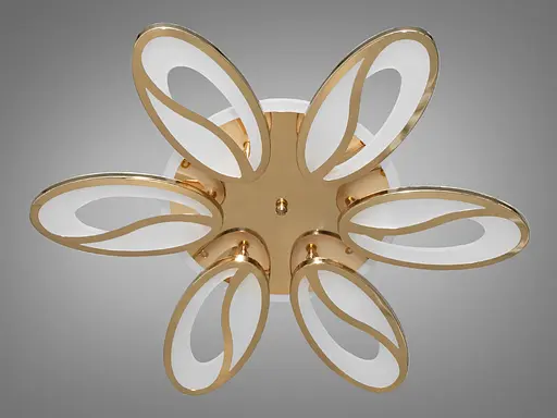 LED люстра на стелю з димером і кольоровим підсвічуванням,105W - фото 3